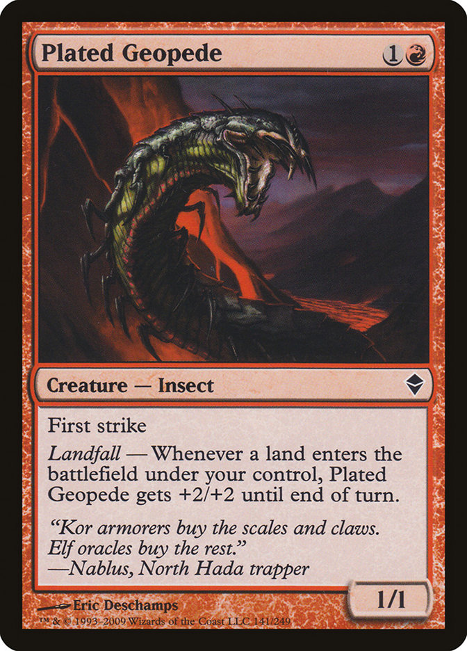 Plated Geopede [Zendikar] | Local Legends