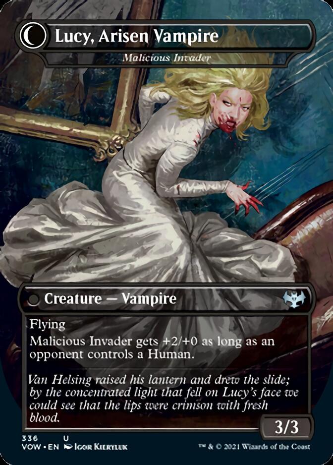 Innocent Traveler // Malicious Invader - Lucy Westenra // Lucy, Arisen Vampire [Innistrad: Crimson Vow] | Local Legends