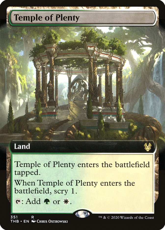 Temple of Plenty (Extended Art) [Theros Beyond Death] | Golgari Games