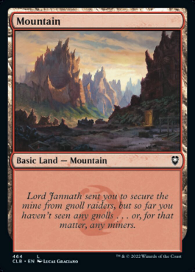 Mountain (464) [Commander Legends: Battle for Baldur's Gate] | Golgari Games