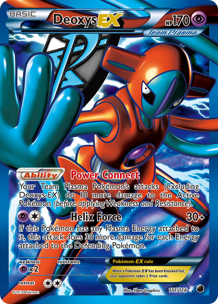 Deoxys EX (111/116) [Black & White: Plasma Freeze] | Golgari Games