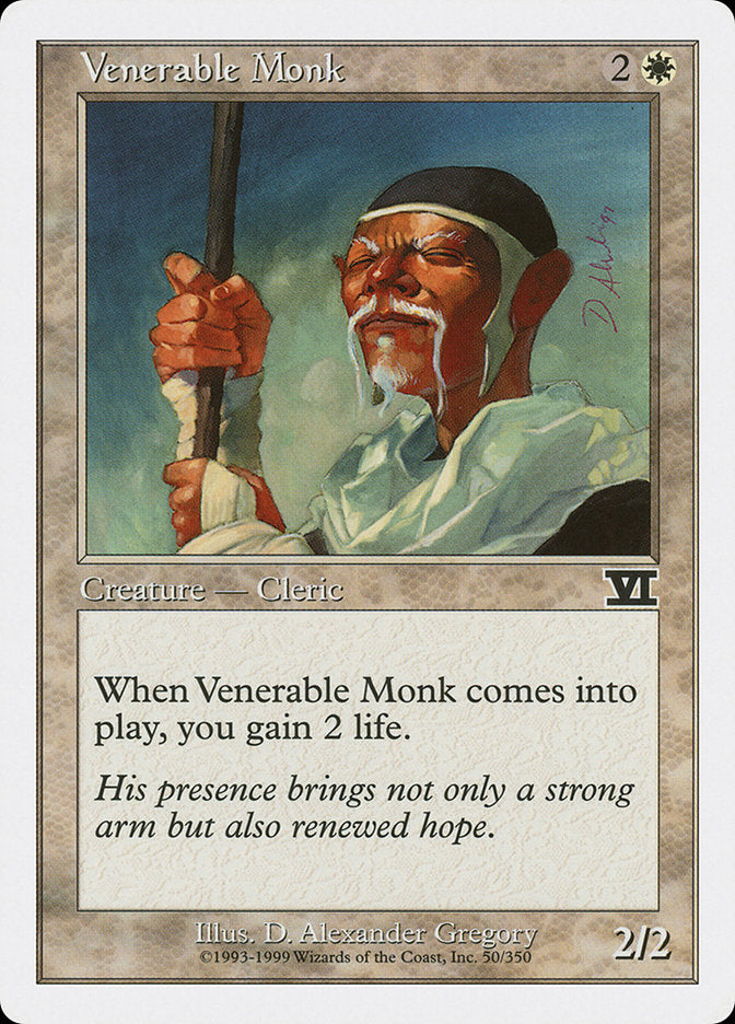 Venerable Monk [Classic Sixth Edition] | Golgari Games