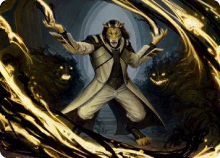 Leonin Lightscribe Art Card [Strixhaven: School of Mages Art Series] | Local Legends