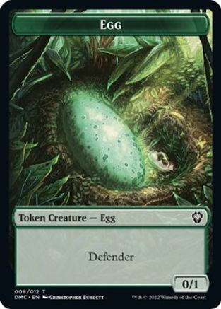 Snake // Egg Double-sided Token [Dominaria United Commander Tokens] | Golgari Games