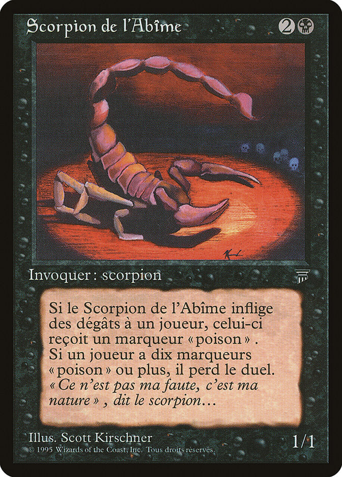 Pit Scorpion (French) - "Scorpion de l'Abime" [Renaissance] | Golgari Games