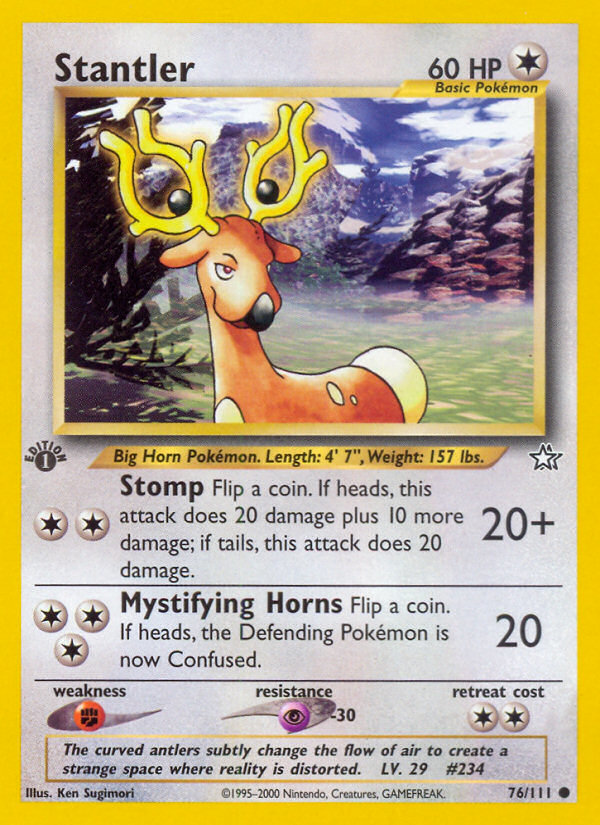 Stantler (76/111) [Neo Genesis 1st Edition] | Golgari Games