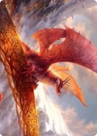 Goldspan Dragon Art Card [Kaldheim Art Series] | Local Legends