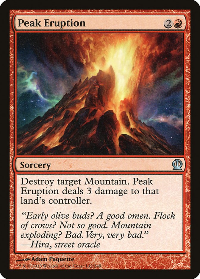 Peak Eruption [Theros] | Local Legends