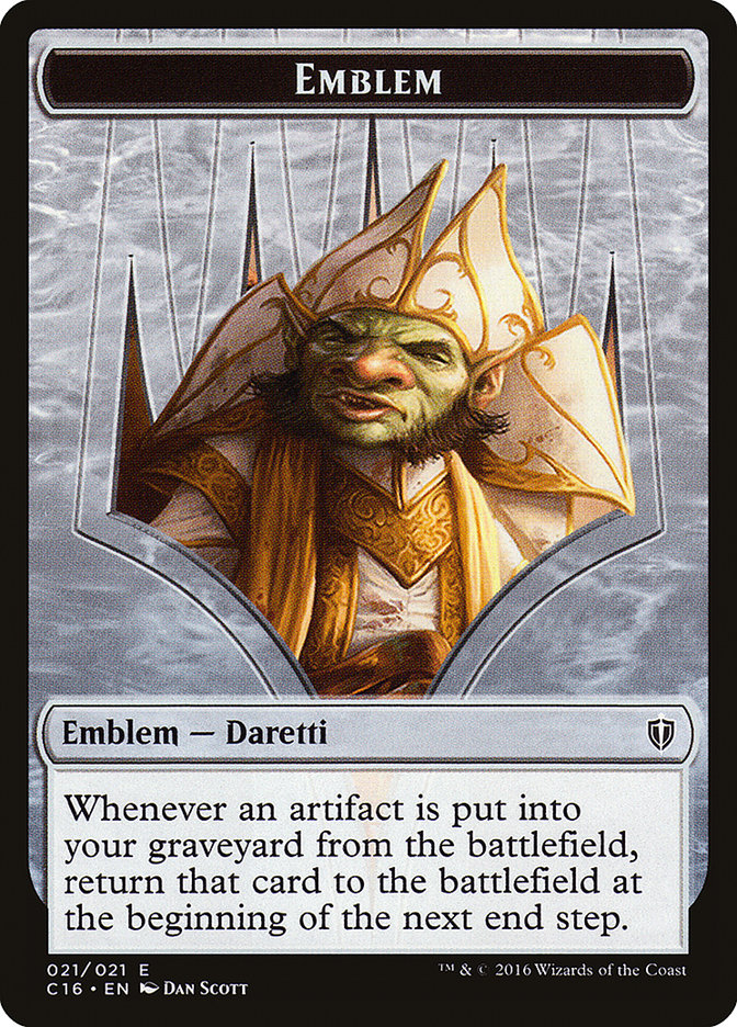 Daretti, Scrap Savant Emblem [Commander 2016 Tokens] | Golgari Games