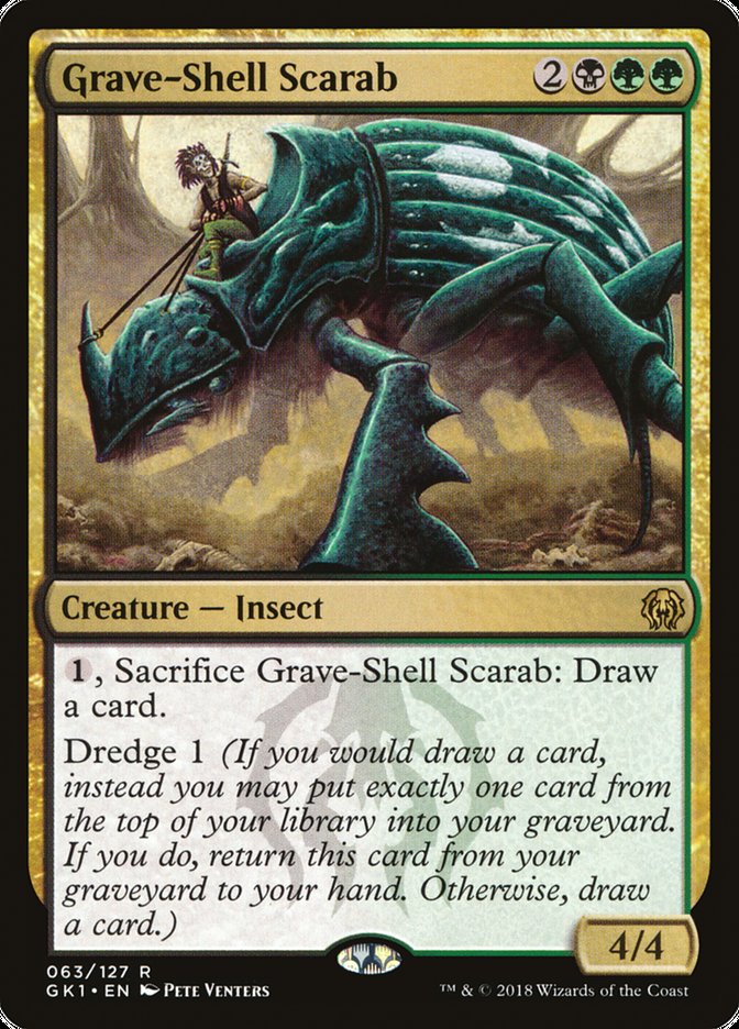 Grave-Shell Scarab [Guilds of Ravnica Guild Kit] | Golgari Games