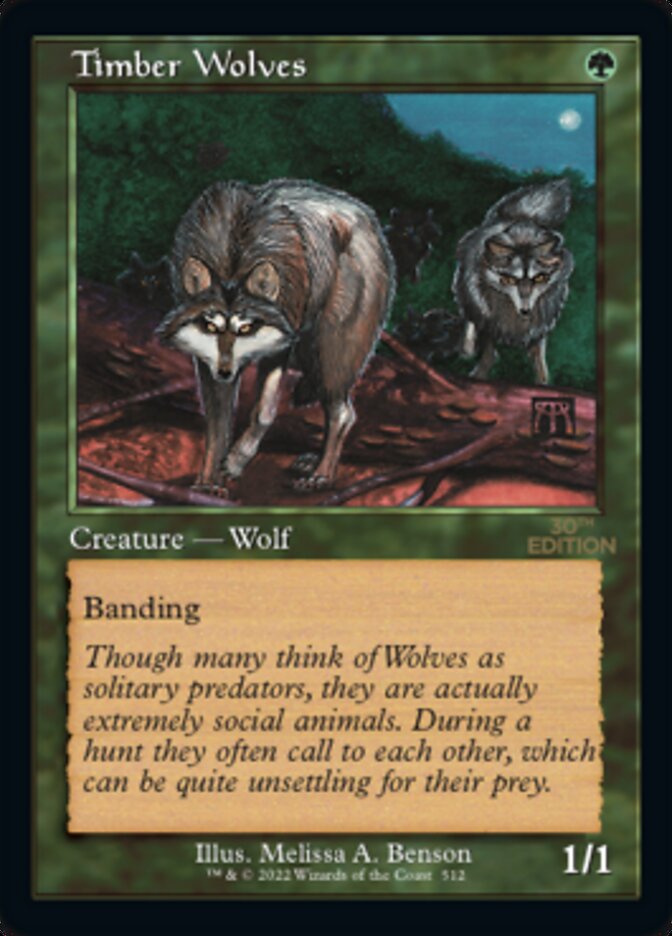 Timber Wolves (Retro) [30th Anniversary Edition] | Local Legends