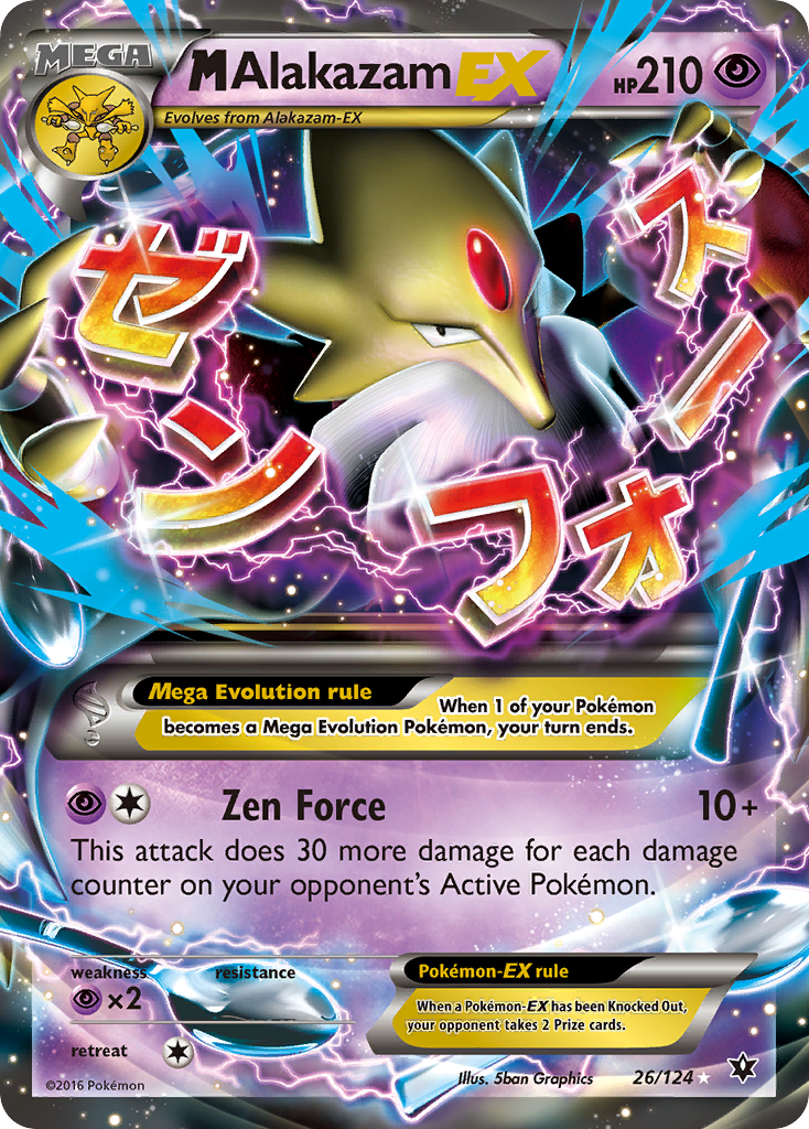 M Alakazam EX (26/124) [XY: Fates Collide] | Golgari Games