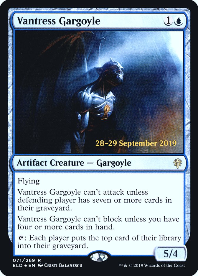 Vantress Gargoyle [Throne of Eldraine Prerelease Promos] | Golgari Games