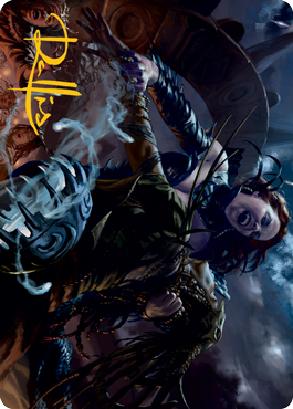 Olivia's Midnight Ambush Art Card (Gold-Stamped Signature) [Innistrad: Midnight Hunt Art Series] | Local Legends