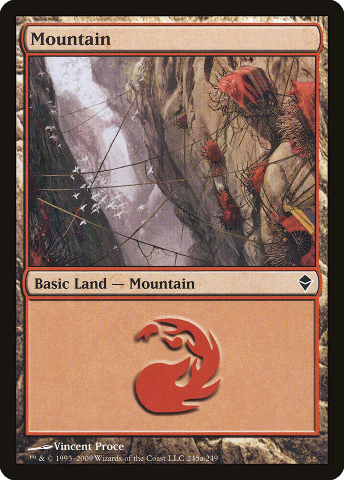 Mountain (245a) [Zendikar] | Local Legends