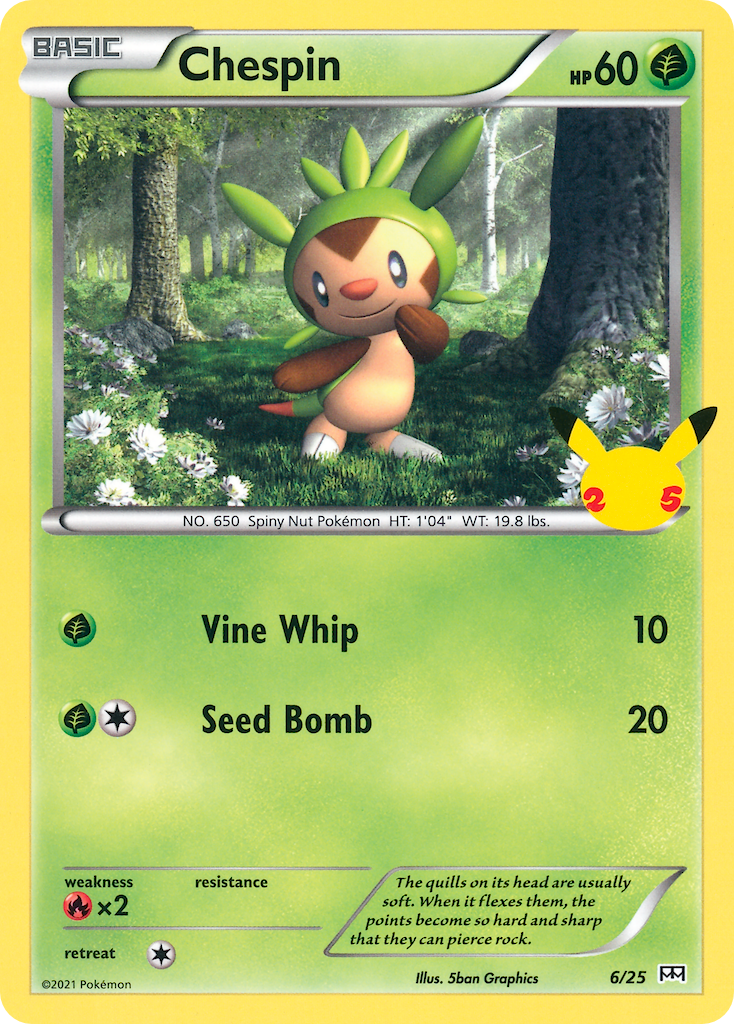 Chespin (6/25) [McDonald's 25th Anniversary] | Golgari Games