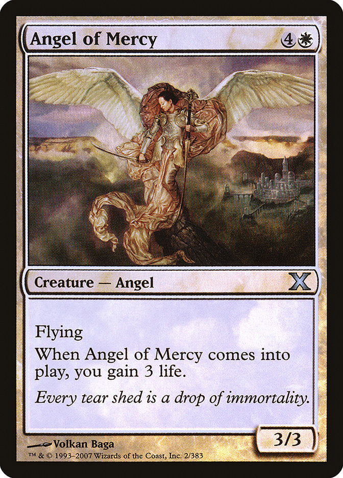 Angel of Mercy (Premium Foil) [Tenth Edition] | Golgari Games