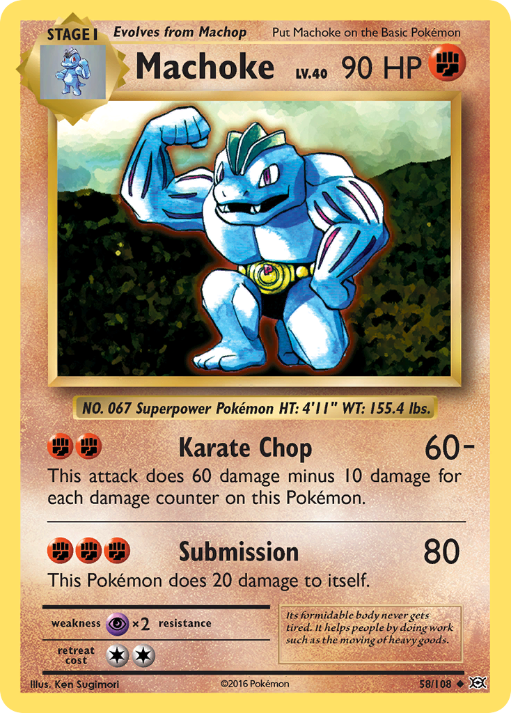 Machoke (58/108) [XY: Evolutions] | Golgari Games