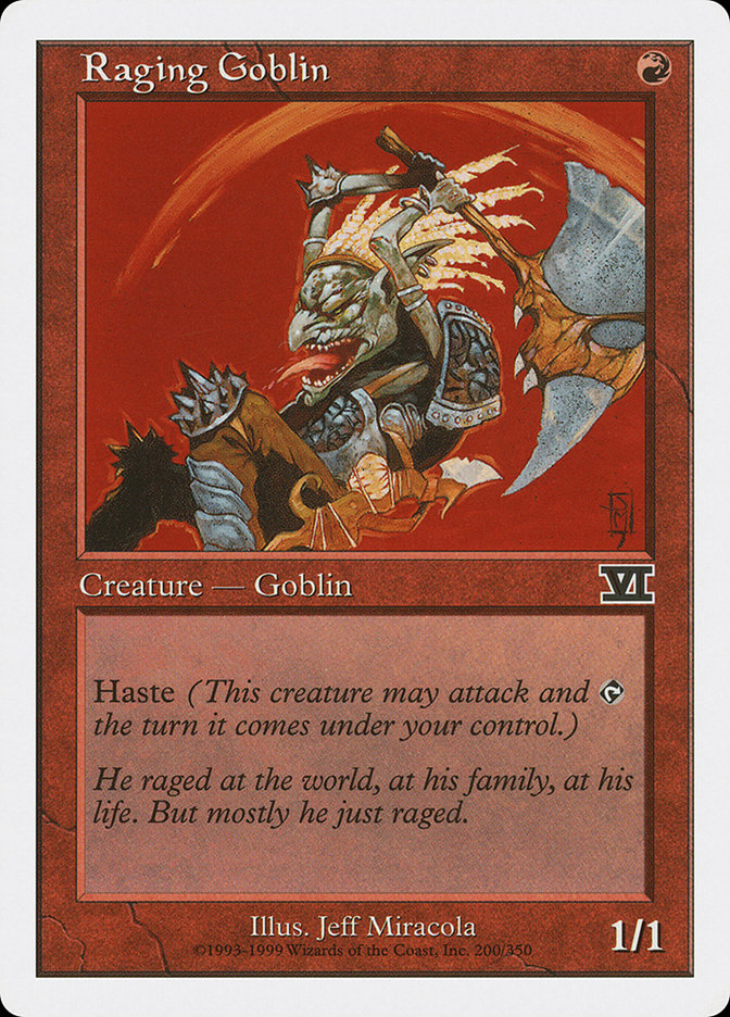 Raging Goblin [Classic Sixth Edition] | Golgari Games