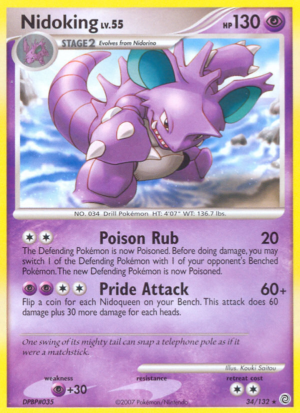 Nidoking (34/132) [Diamond & Pearl: Secret Wonders] | Golgari Games