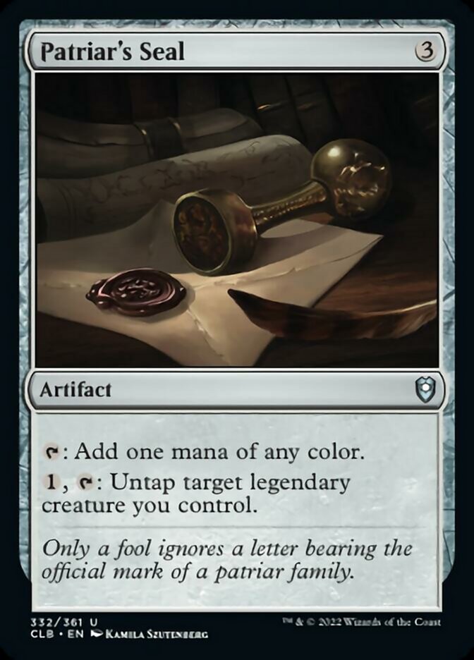 Patriar's Seal [Commander Legends: Battle for Baldur's Gate] | Local Legends