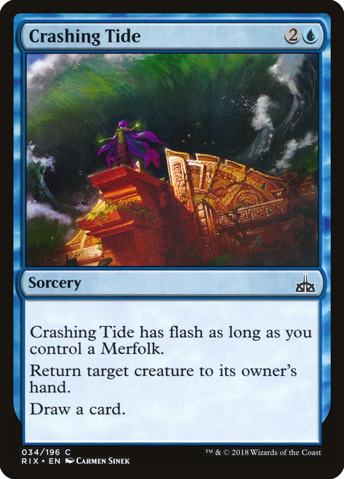 Crashing Tide [Rivals of Ixalan] | Golgari Games