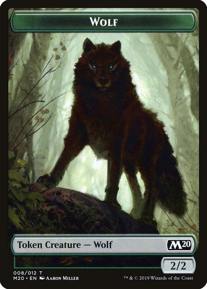 Wolf Token [Core Set 2020 Tokens] | Local Legends