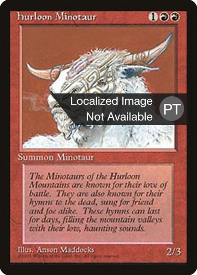 Hurloon Minotaur [Fourth Edition (Foreign Black Border)] | Golgari Games