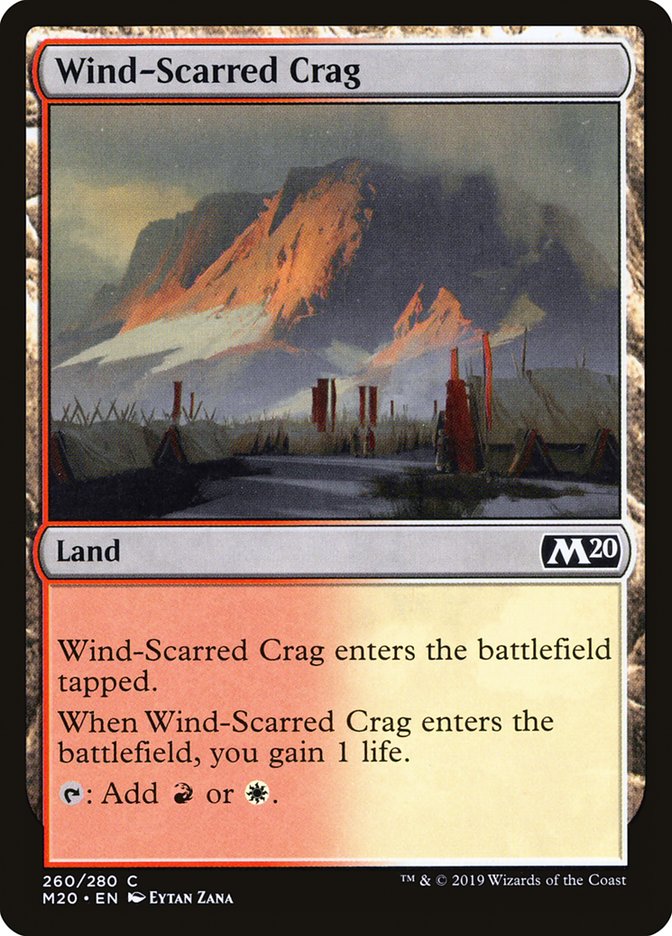 Wind-Scarred Crag [Core Set 2020] | Golgari Games