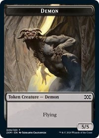 Demon // Elemental Double-sided Token [Double Masters Tokens] | Golgari Games