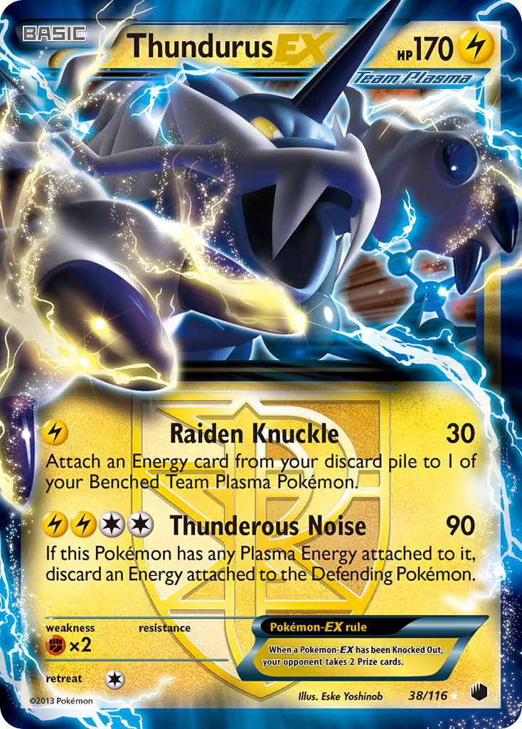 Thundurus EX (38/116) [Black & White: Plasma Freeze] | Golgari Games