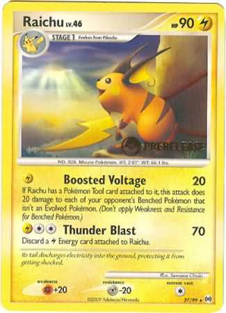 Raichu (27/99) (Prerelease Promo) [Nintendo: Black Star Promos] | Golgari Games