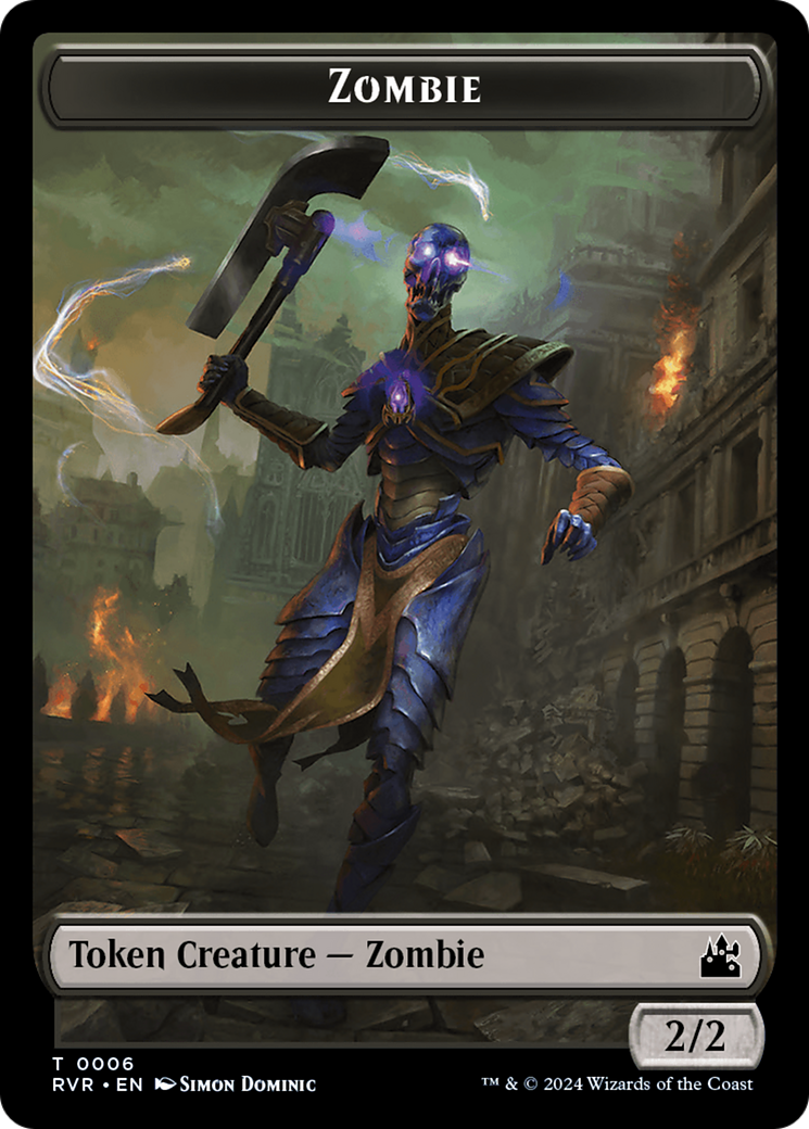 Bird // Zombie Double-Sided Token [Ravnica Remastered Tokens] | Golgari Games