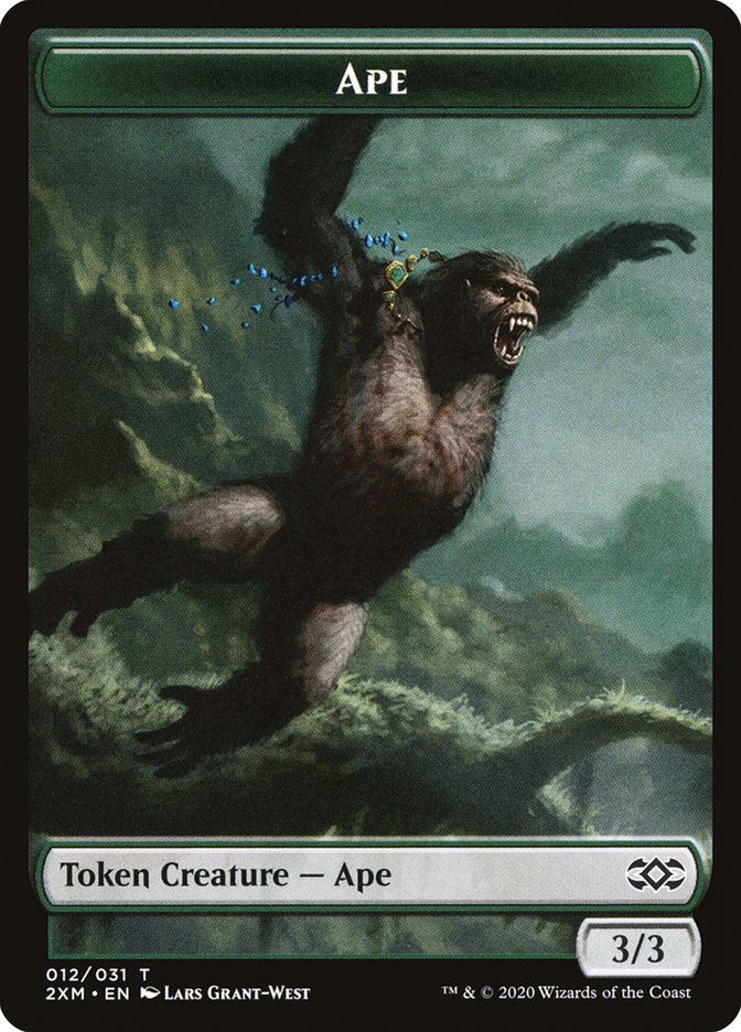 Ape Token [Double Masters Tokens] | Golgari Games