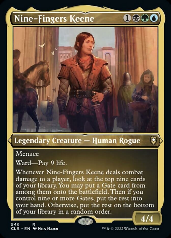 Nine-Fingers Keene (Foil Etched) [Commander Legends: Battle for Baldur's Gate] | Local Legends