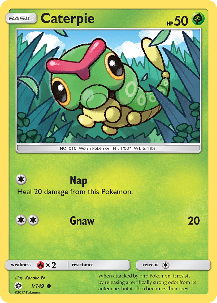 Caterpie (1/149) [Sun & Moon: Base Set] | Golgari Games