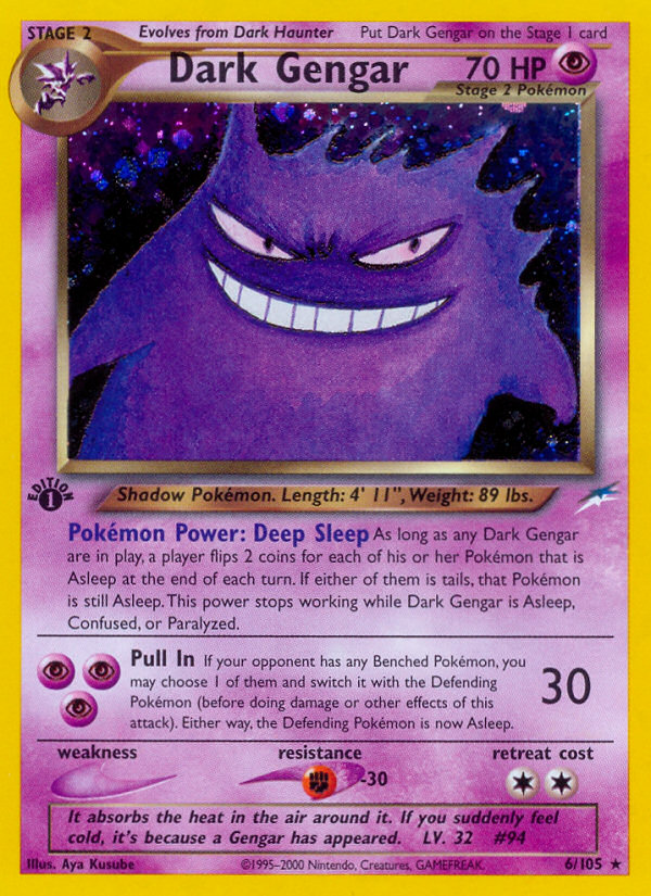 Dark Gengar (6/105) [Neo Destiny 1st Edition] | Golgari Games