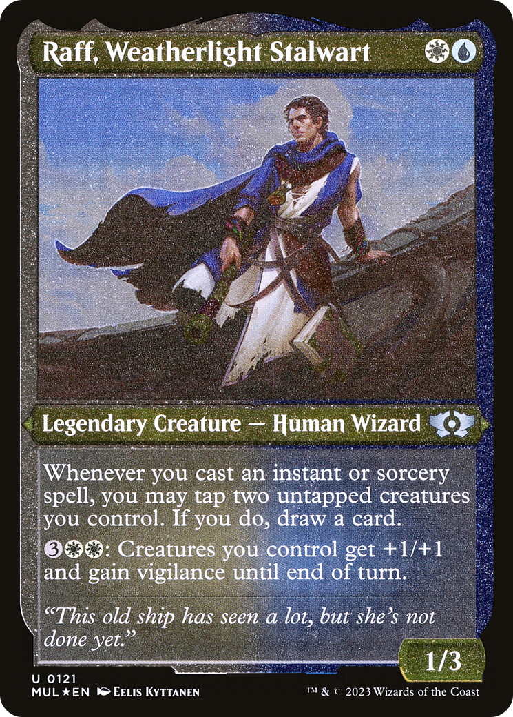 Raff, Weatherlight Stalwart (Foil Etched) [Multiverse Legends] | Golgari Games