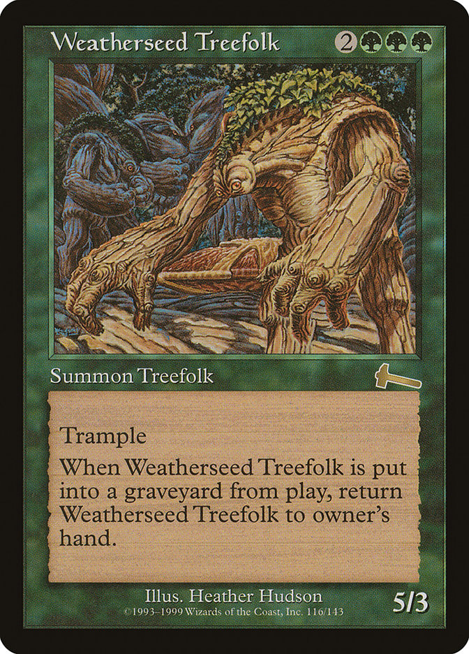 Weatherseed Treefolk [Urza's Legacy] | Golgari Games