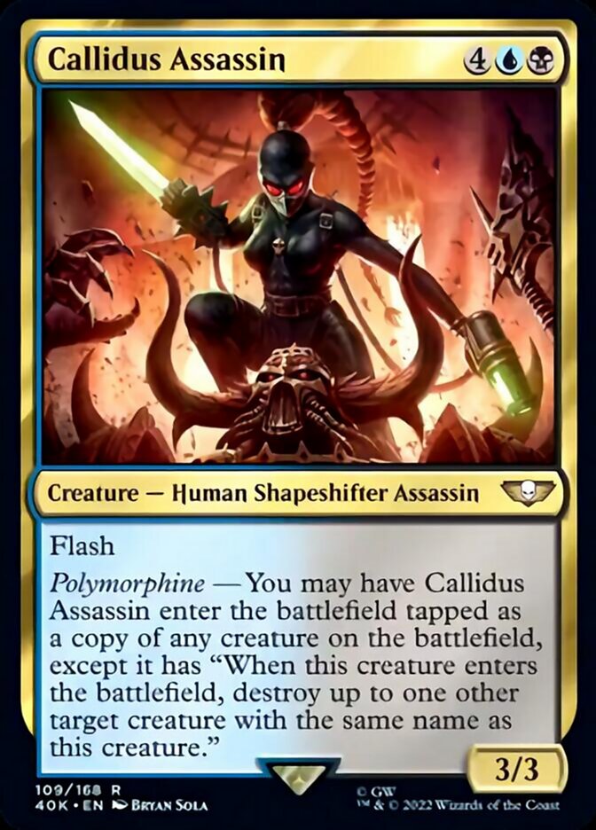 Callidus Assassin (Surge Foil) [Universes Beyond: Warhammer 40,000] | Local Legends