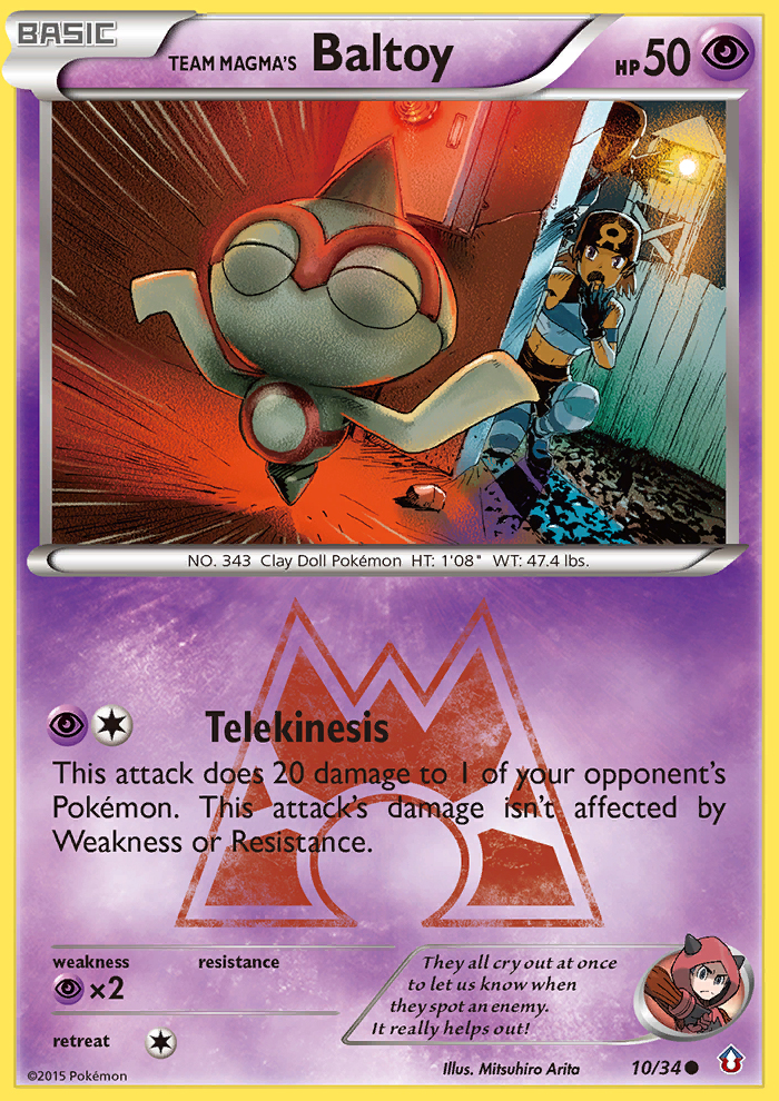 Team Magma's Baltoy (10/34) [XY: Double Crisis] | Golgari Games