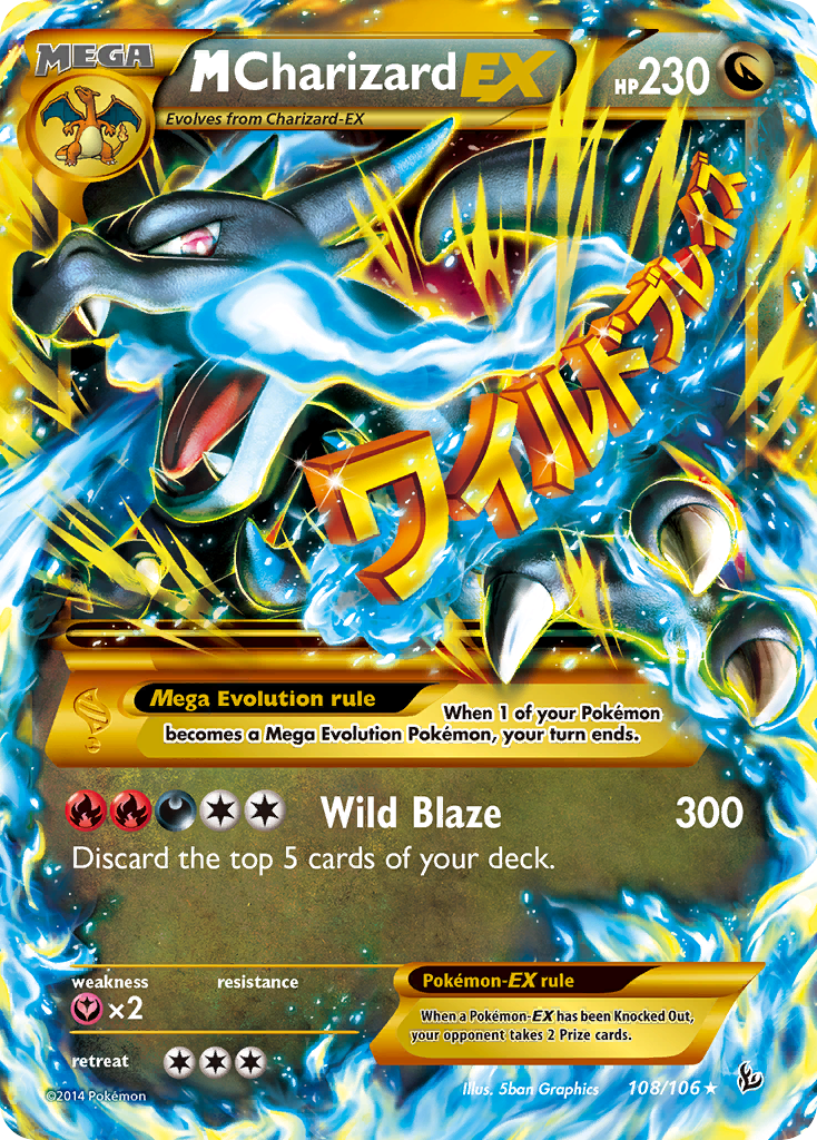 M Charizard EX (108/106) [XY: Flashfire] | Golgari Games