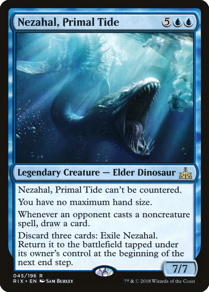 Nezahal, Primal Tide [Rivals of Ixalan] | Golgari Games