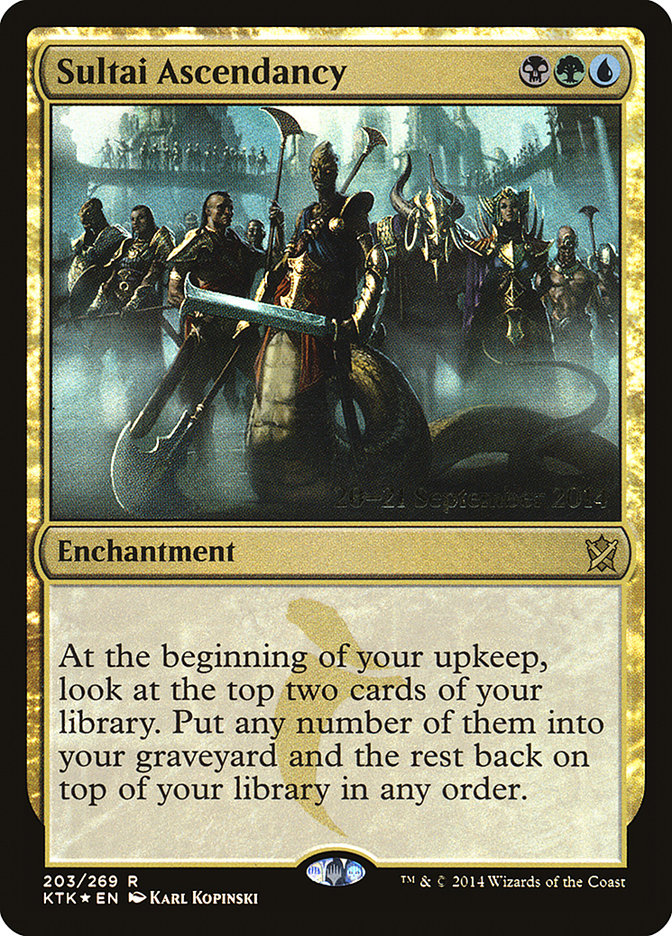 Sultai Ascendancy [Khans of Tarkir Prerelease Promos] | Golgari Games