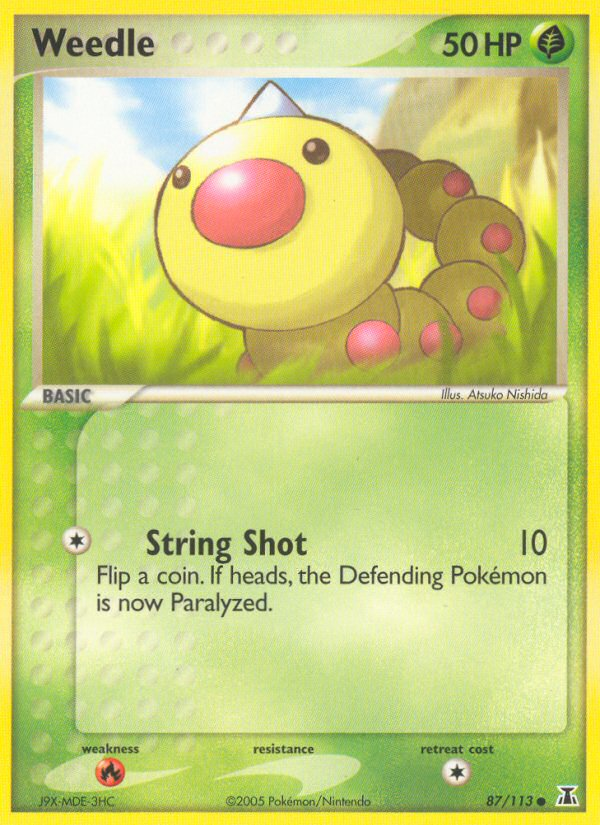 Weedle (87/113) [EX: Delta Species] | Golgari Games