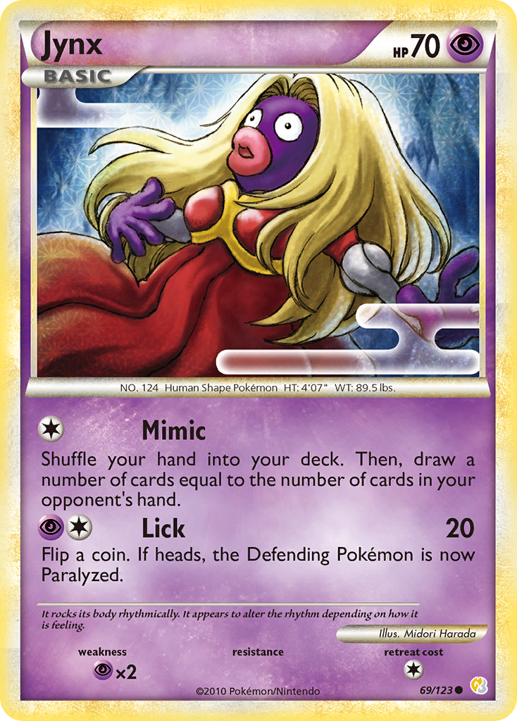 Jynx (69/123) [HeartGold & SoulSilver: Base Set] | Golgari Games