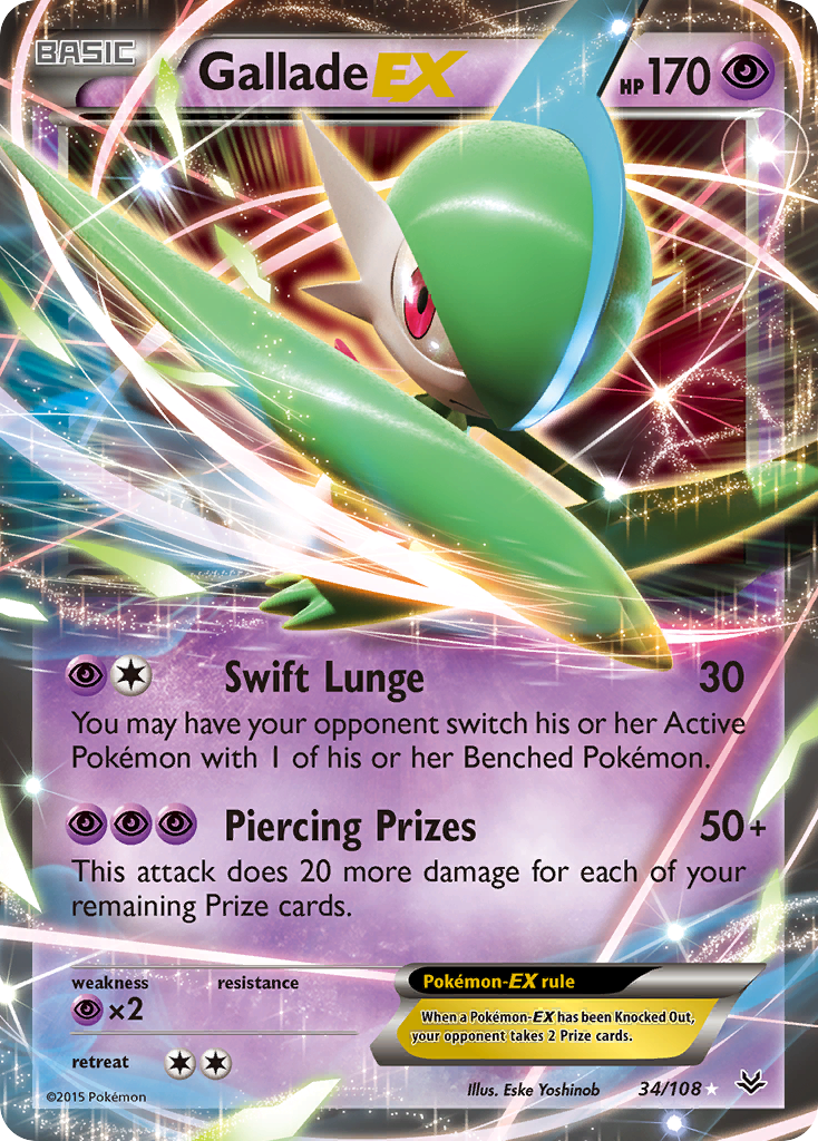 Gallade EX (34/108) [XY: Roaring Skies] | Golgari Games