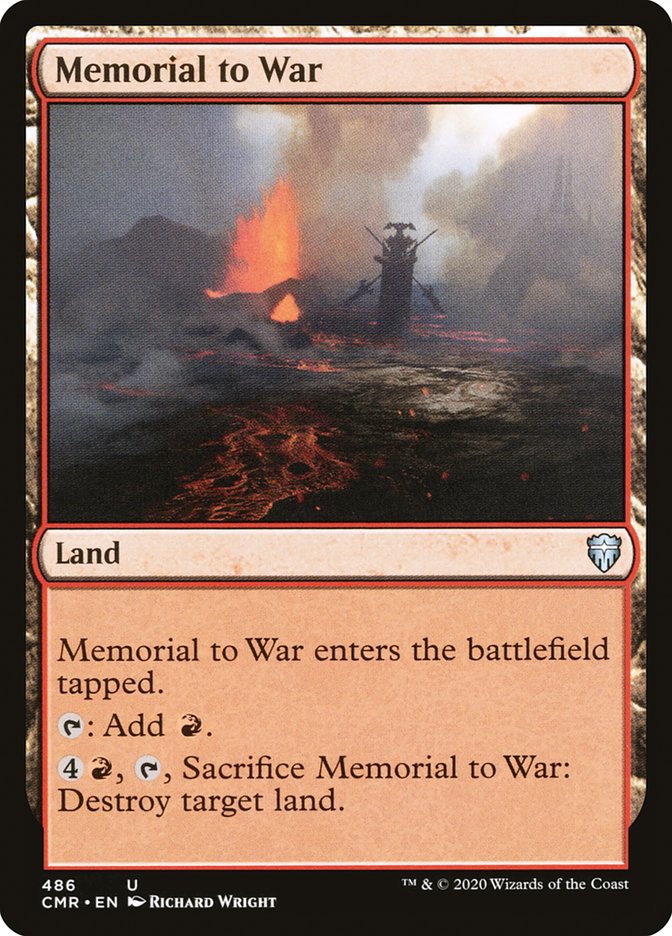 Memorial to War [Commander Legends] | Local Legends
