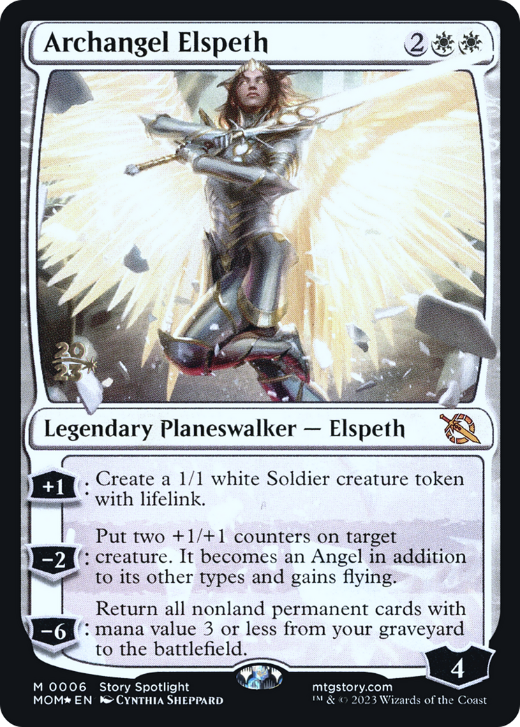 Archangel Elspeth [March of the Machine Prerelease Promos] | Golgari Games