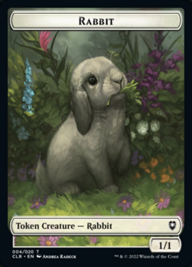 Treasure // Rabbit Double-sided Token [Commander Legends: Battle for Baldur's Gate Tokens] | Golgari Games